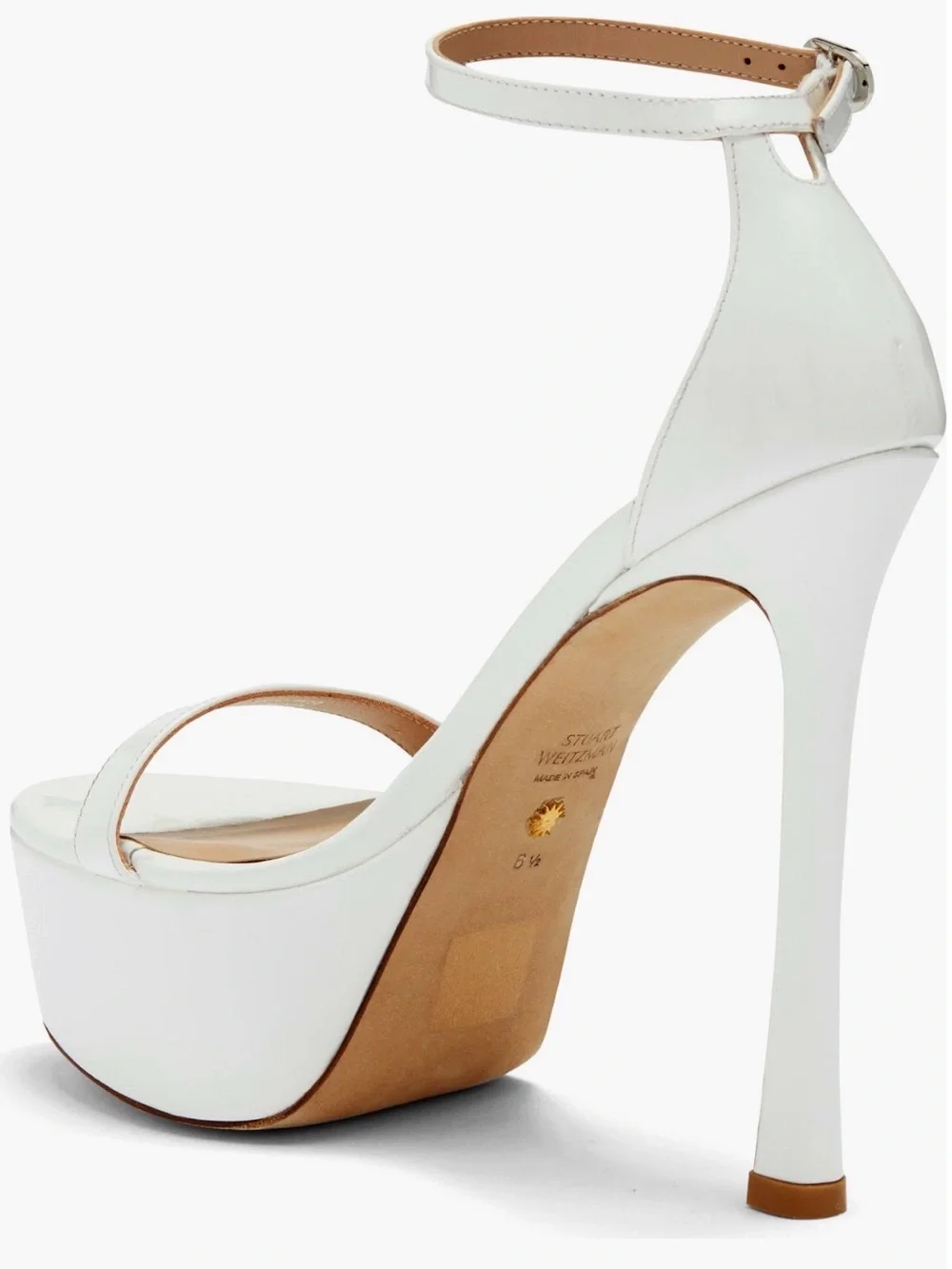 Stuart Weitzman Nudistcurve Hollywood Platform Ankle-Strap Sandals